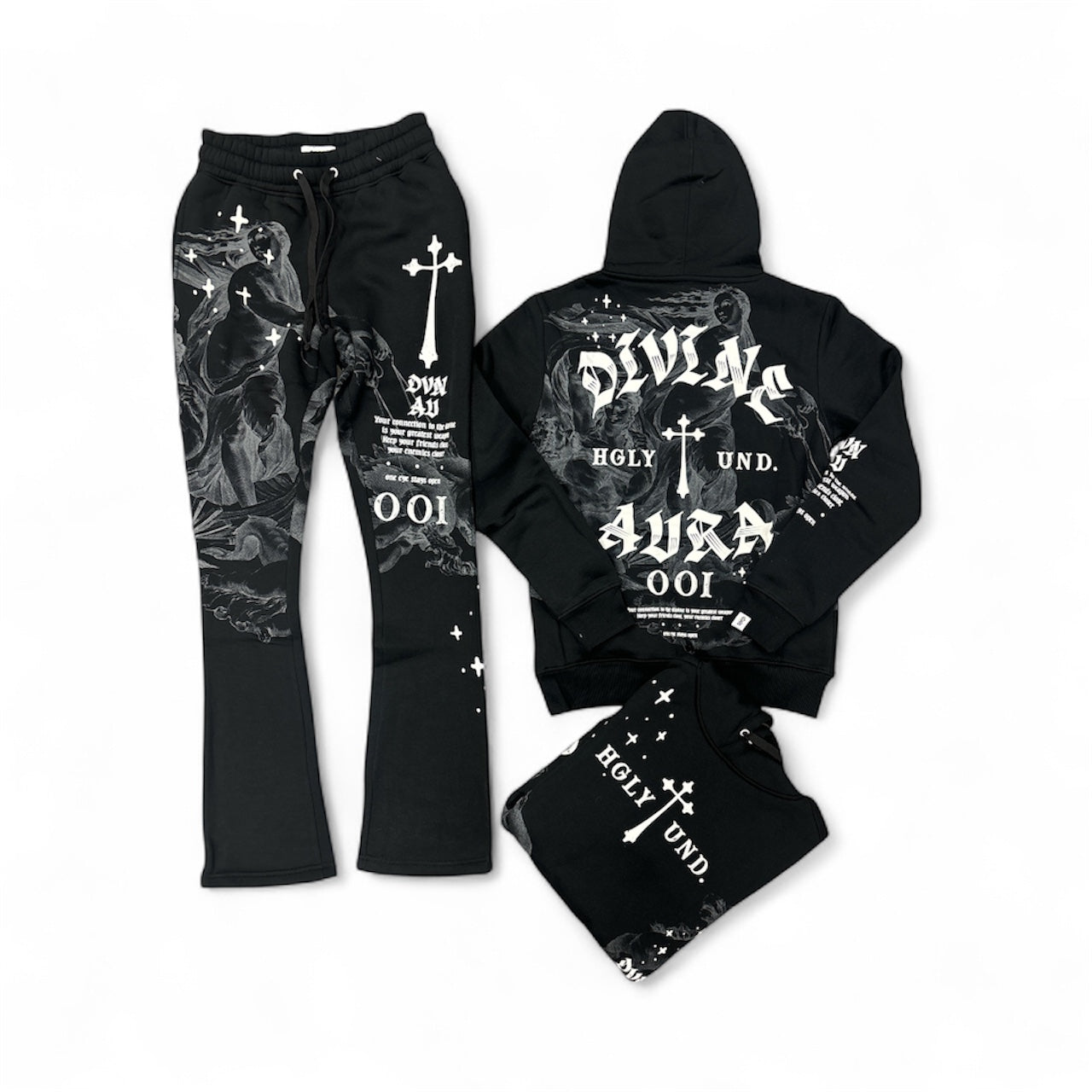 Highly Undertd Sweatsuit - Divine Aura - Black - UF5603