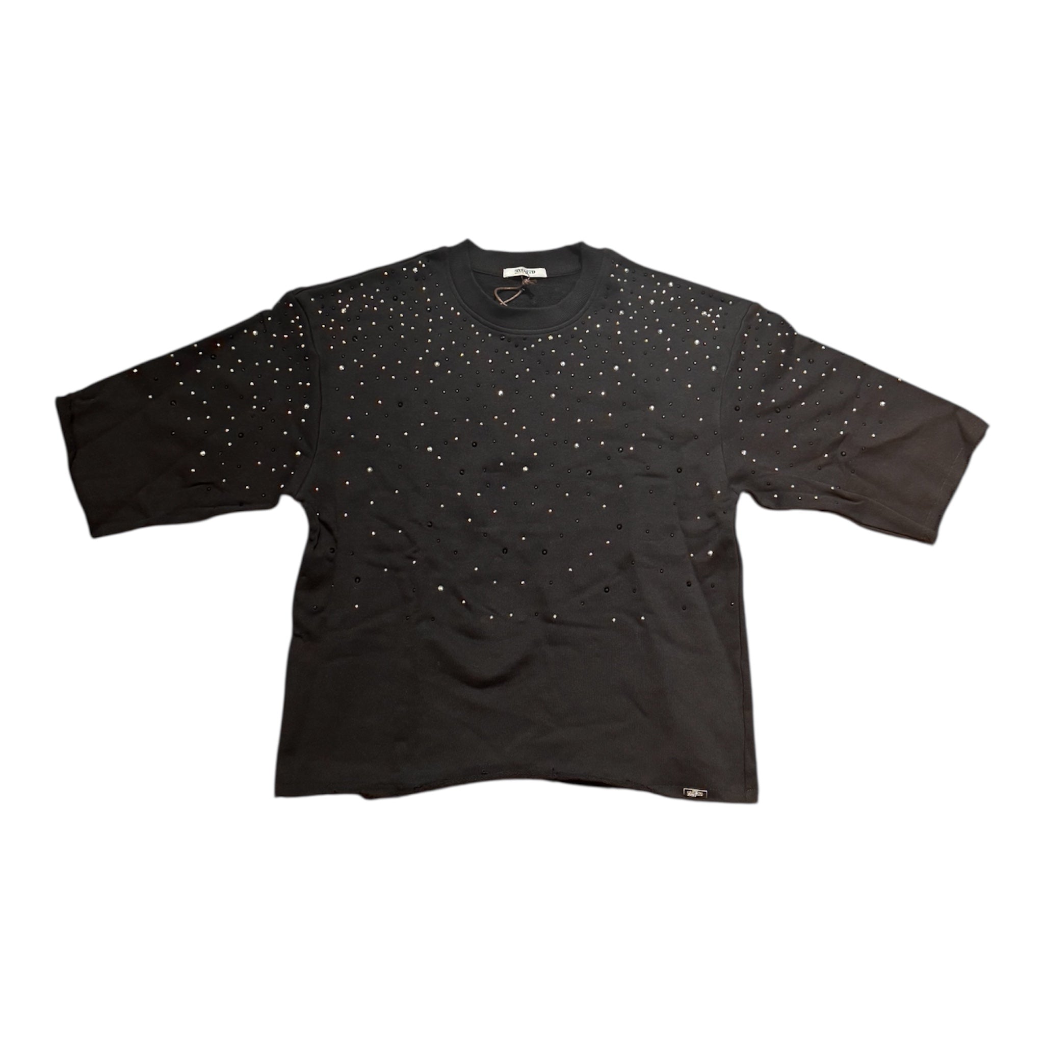 Highly Undertd T-Shirt - All Over Stone 3\4 Sleeve - Black - HF5502