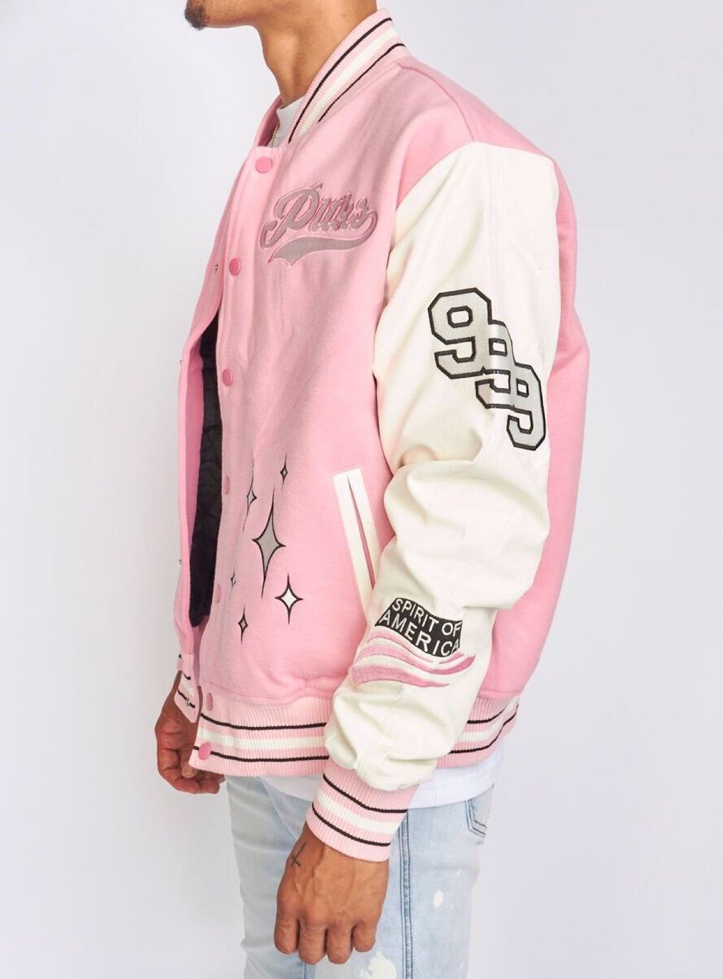 Politics Jacket - Ramsey Varsity - Pink - 427