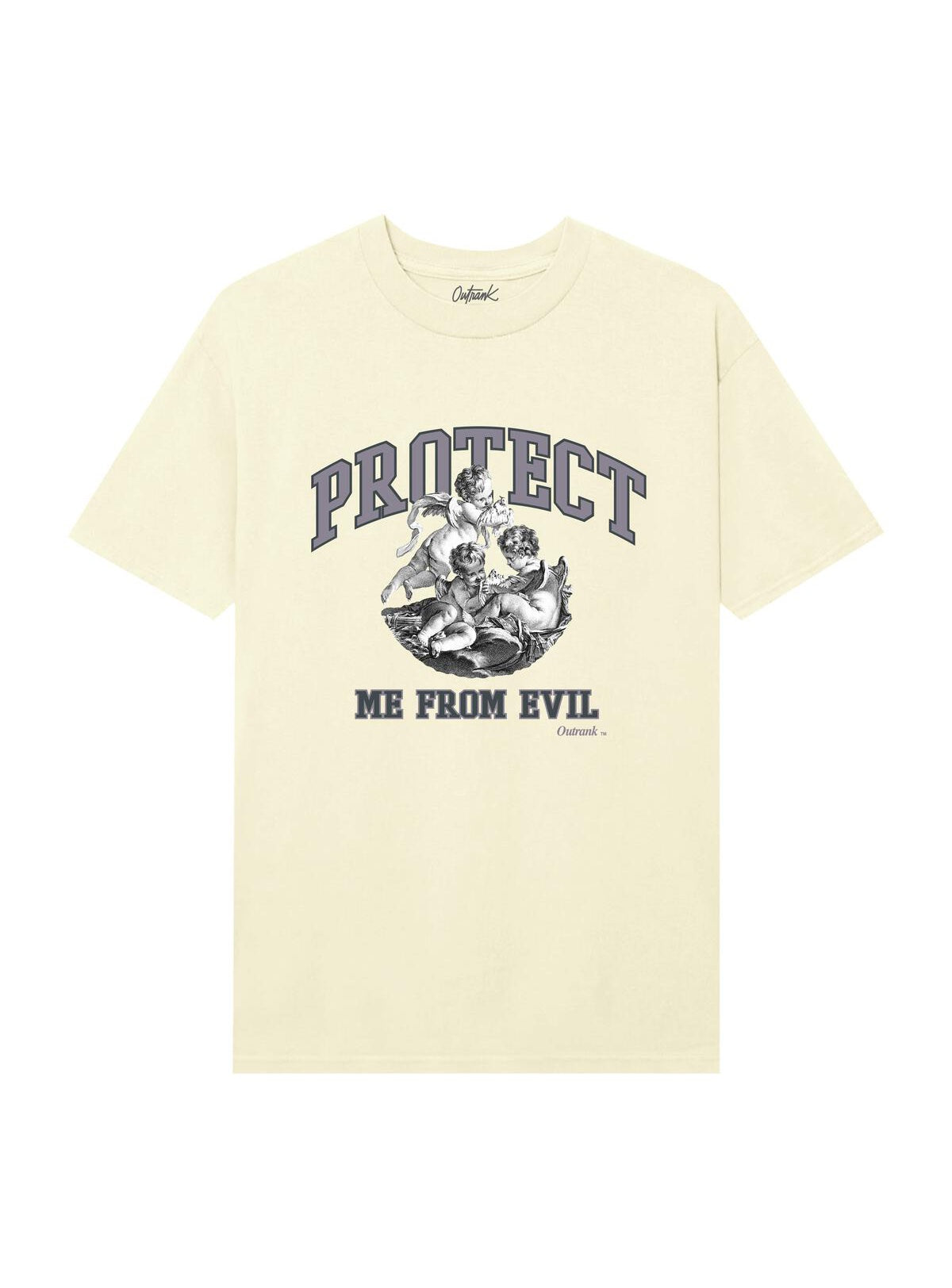 Outrank T-Shirt - Protect - Vintage White - OR2423