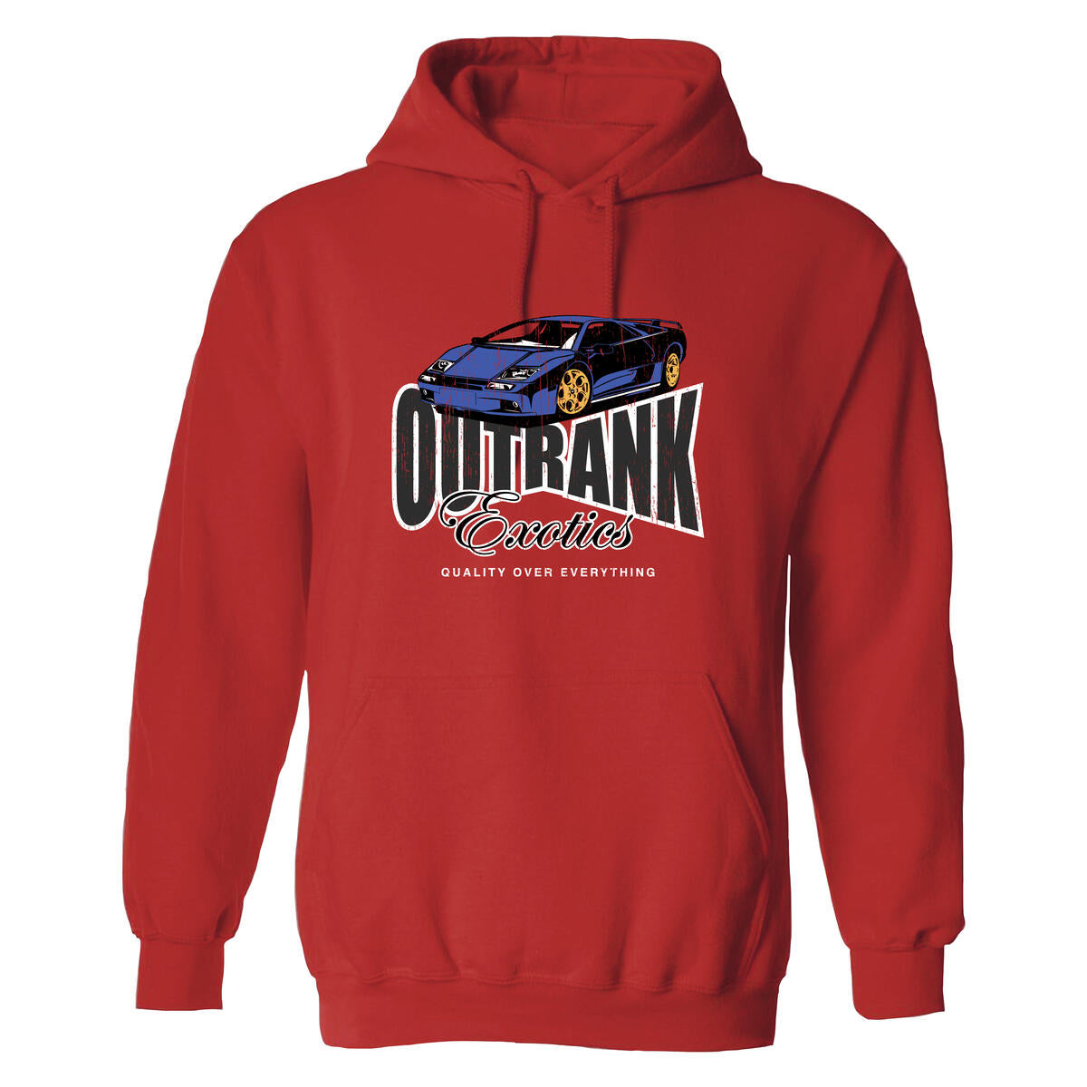 Outrank Hoodie - Quality Over Everything - Red - OR2634H