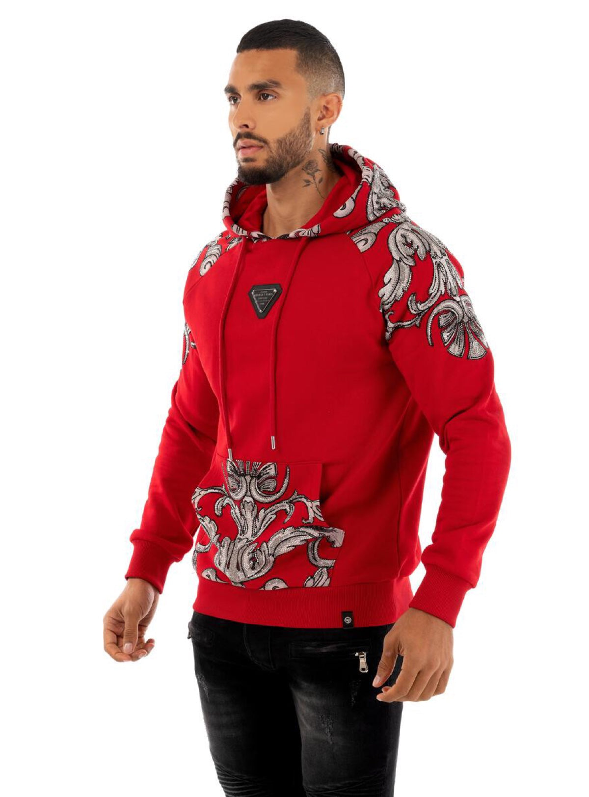 George V Hoodie - Unique - Red - GV2417