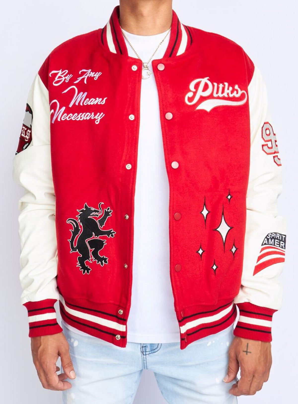 Politics Jacket - Ramsey Varsity - Red - 426