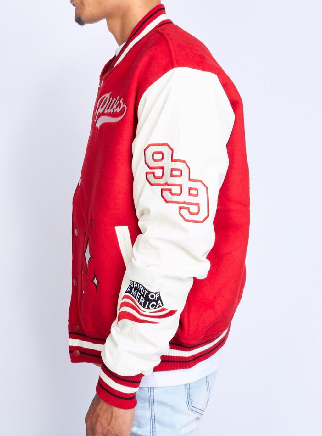 Politics Jacket - Ramsey Varsity - Red - 426