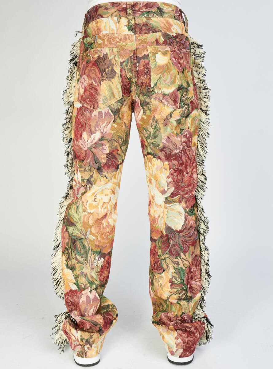 Politics Jeans - Woven Stacked With Frey - Red Jacquard - Donovan 502
