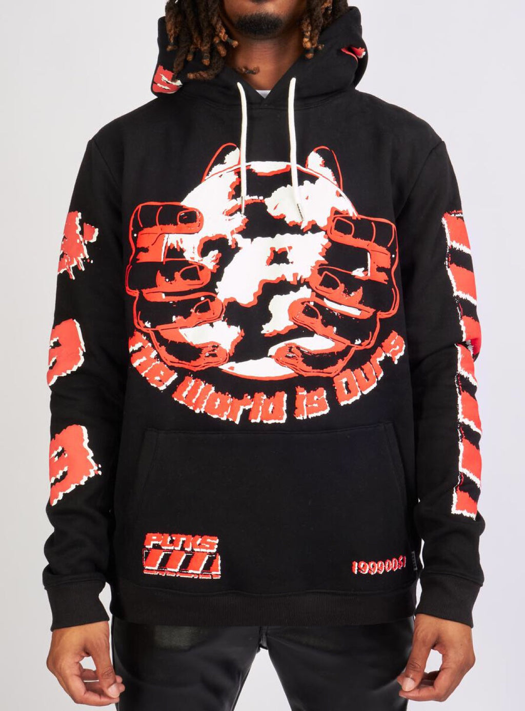 Politics Hoodie - Robertson - Black And Red - 302
