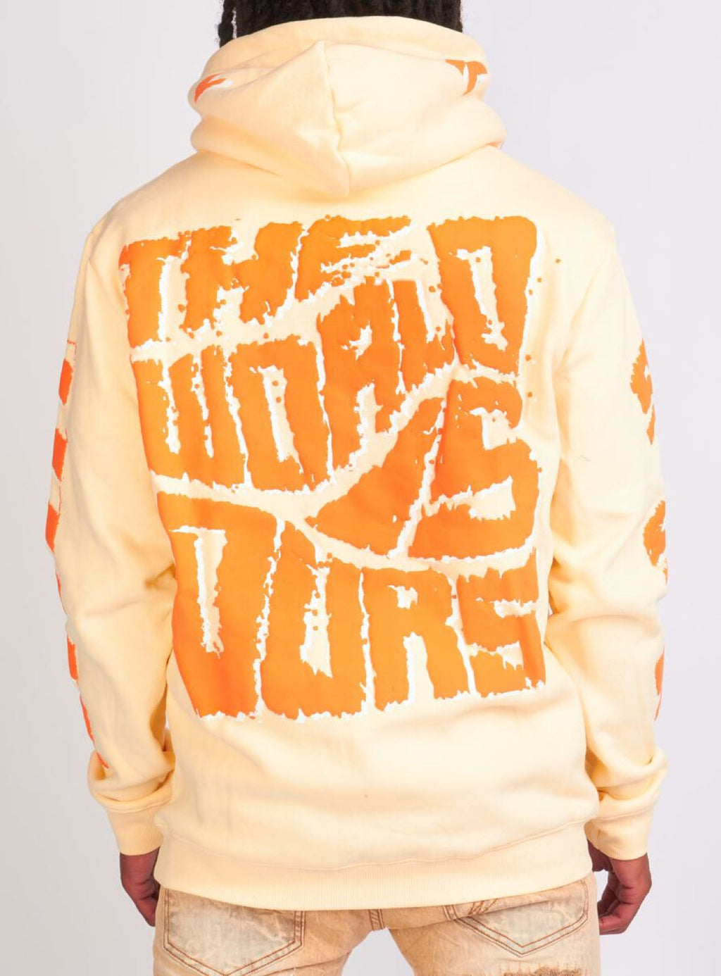 Politics Hoodie - Robertson - Cream And Orange - 303