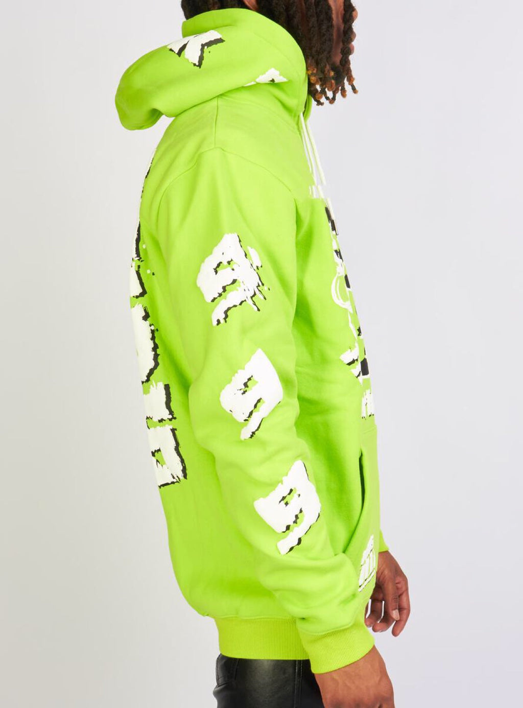 Politics Hoodie - Robertson - Neon Green And White - 301
