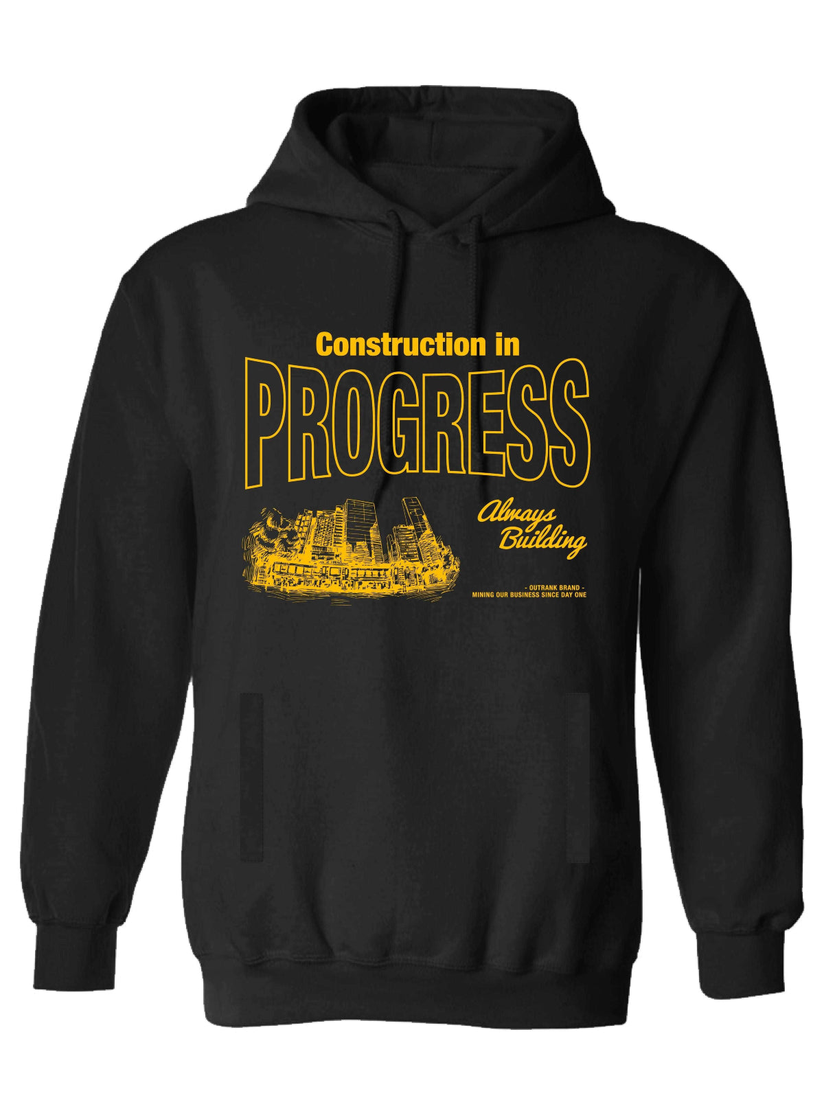 Outrank Hoodie - Always Building - Black