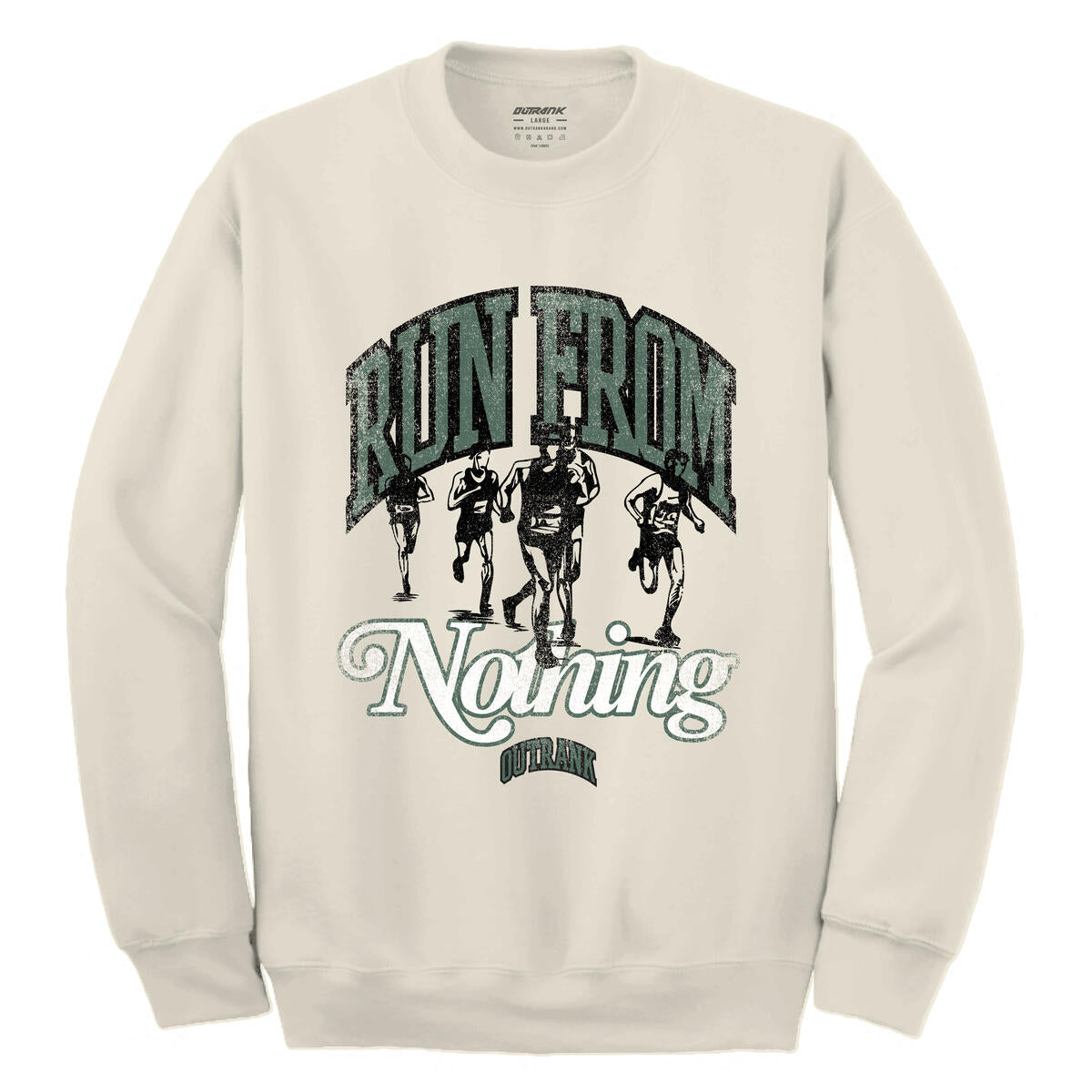 Outrank Sweatshirt - Run From Nothing - Natural - OR2502CF