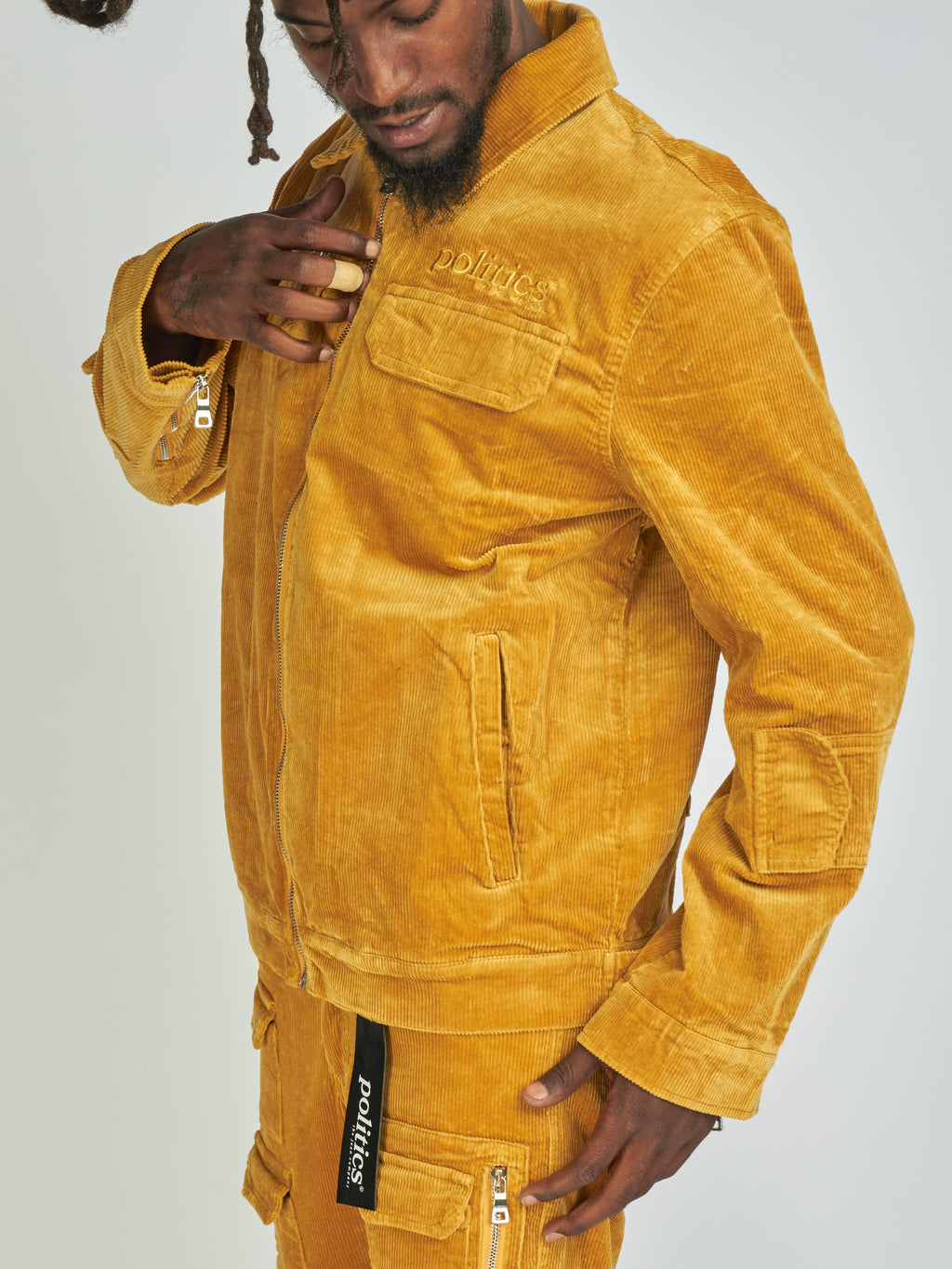 Politics Jacket - Murphy Corduroy - Khaki - 542