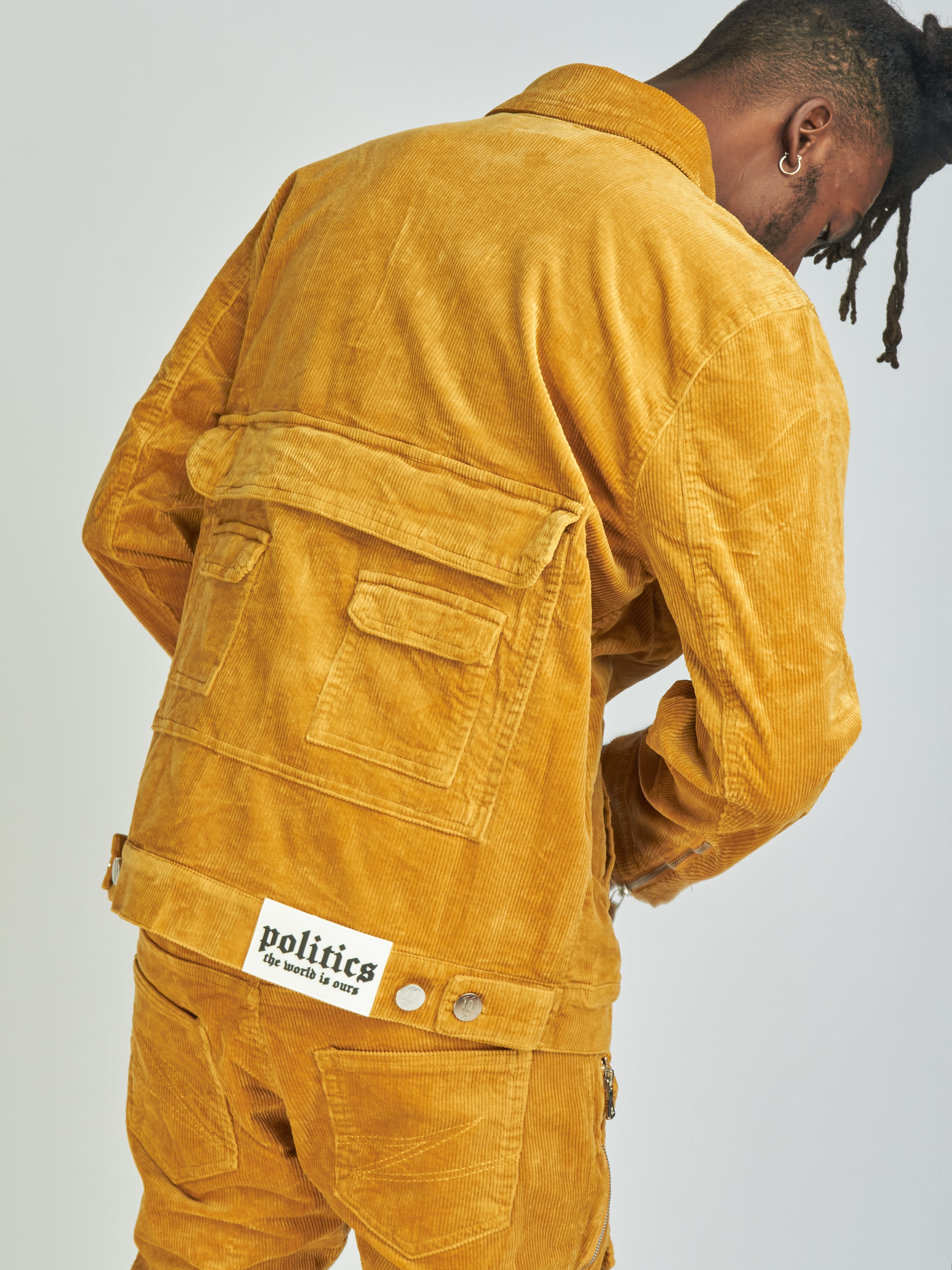 Politics Jacket - Murphy Corduroy - Khaki - 542