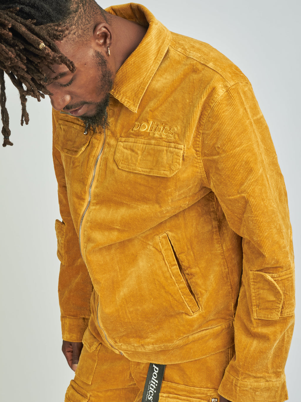 Politics Jacket - Murphy Corduroy - Khaki - 542