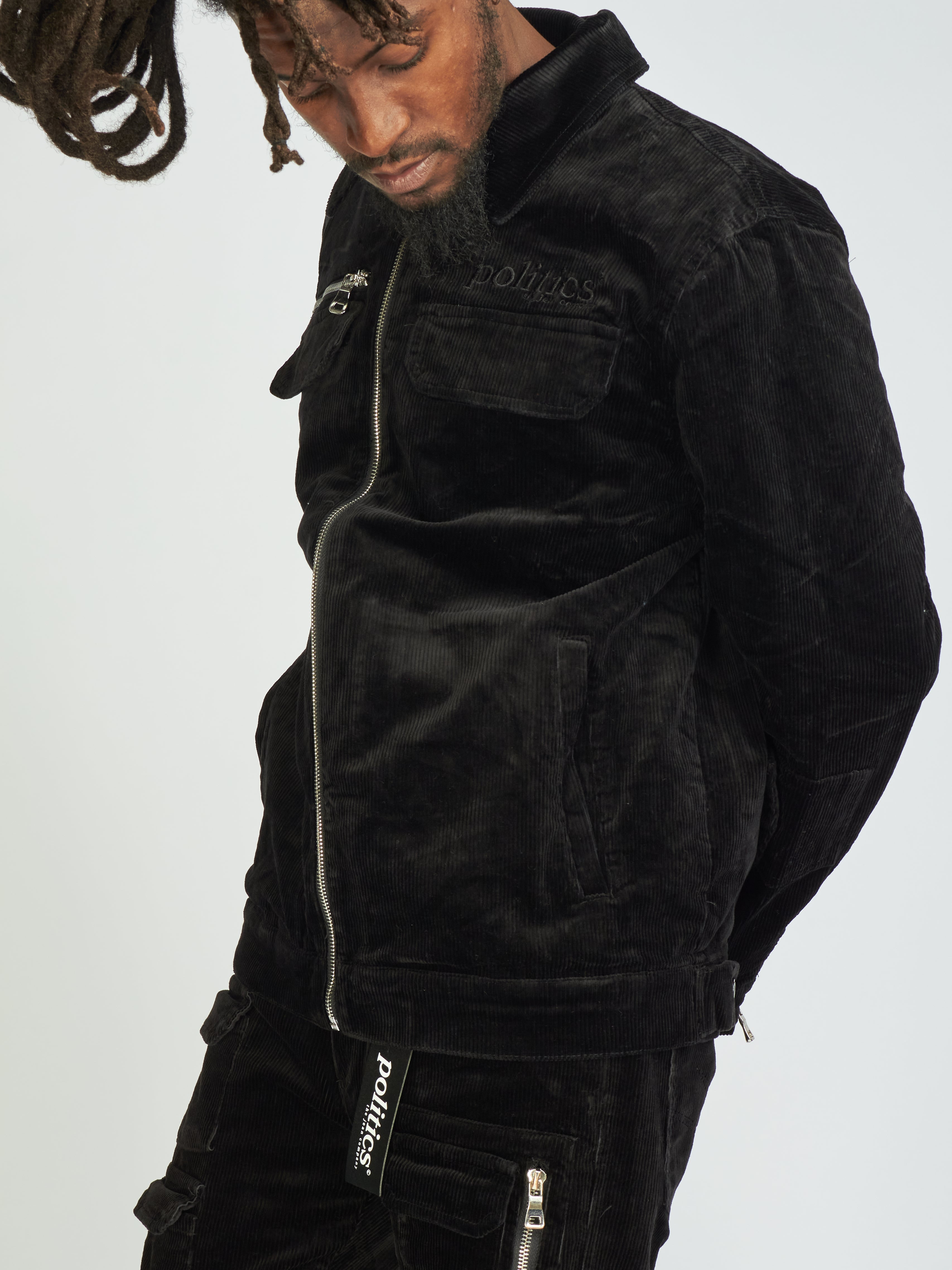 Politics Jacket - Murphy Corduroy - Black - 541