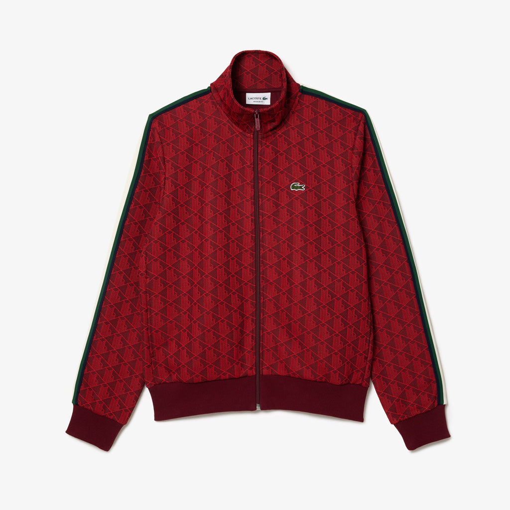 Lacoste Sweatsuit -  Paris Monogram Zip-Up - Red - SH1368