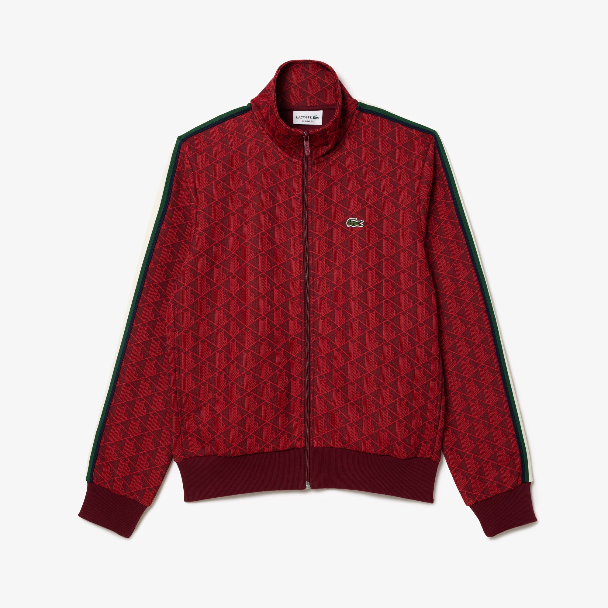 Lacoste Sweatsuit -  Paris Monogram Zip-Up - Red - SH1368