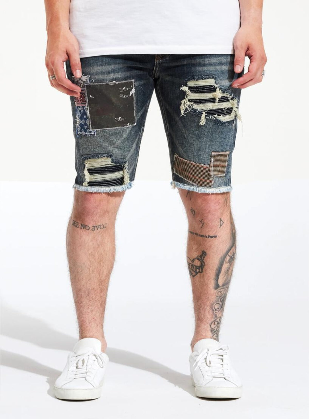 Embellish Shorts - Sashi - Indigo Patch - EMBSP222 - 128