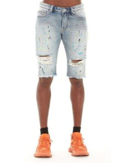 Cult Of Individuality Shorts - Rocket - Blue And Neon - 620A5-SC14G