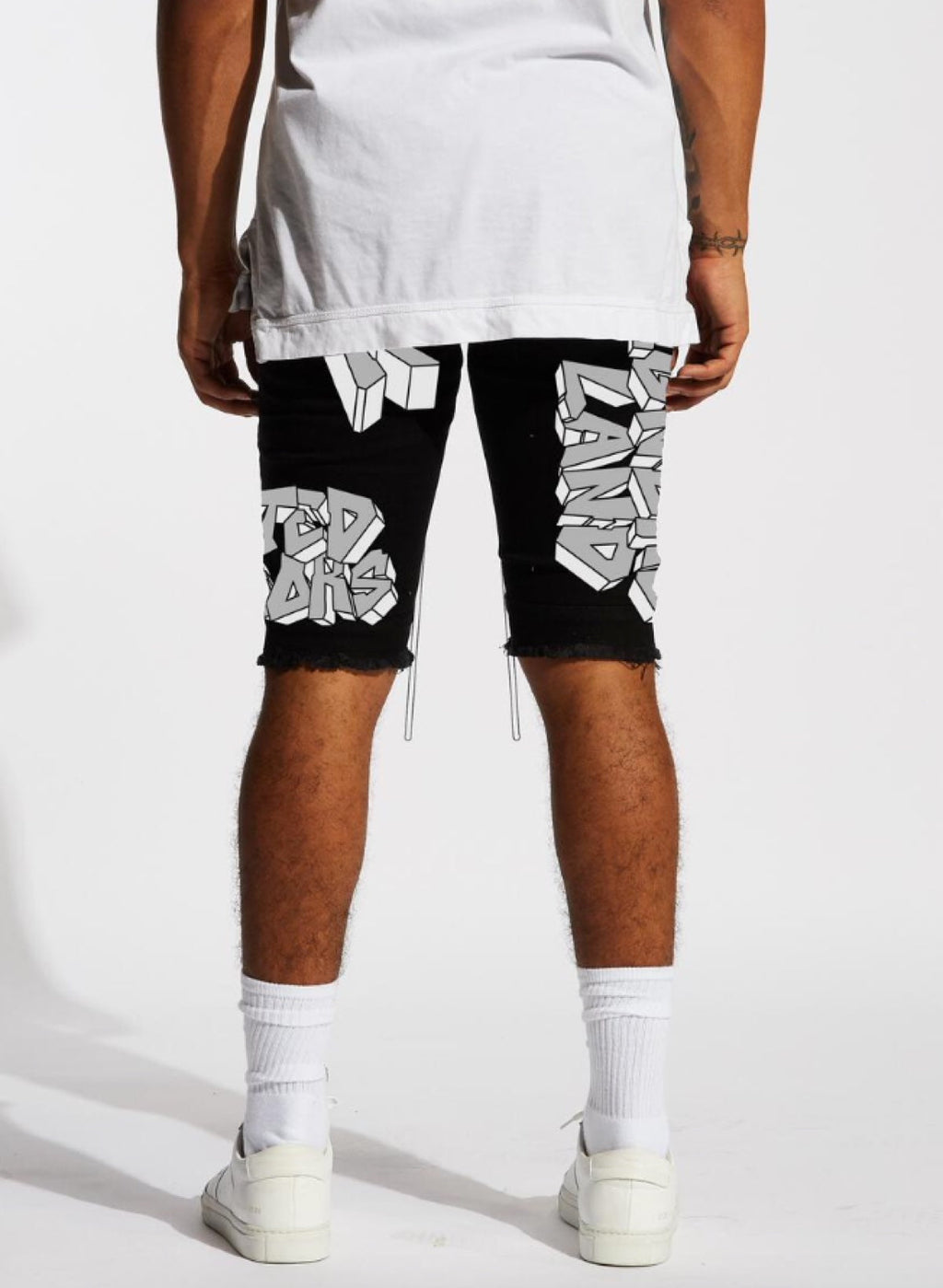 Lifted Anchors Denim Shorts - Bombers - Black - LASP221-43