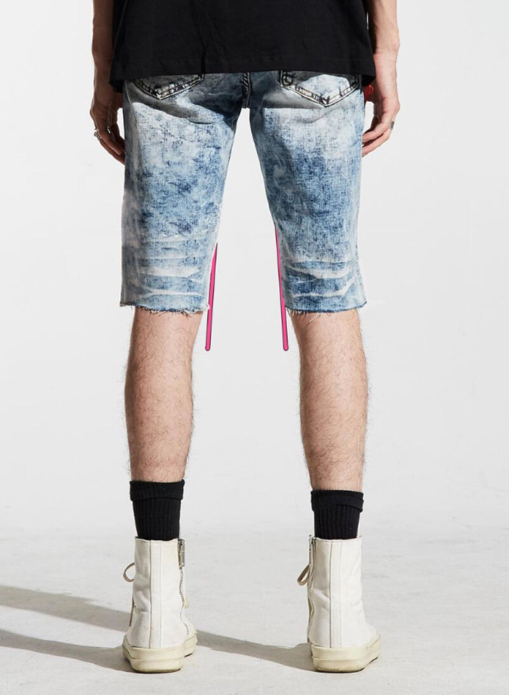 Lifted Anchors Denim Shorts - Aphex - Light Blue - LASP221-48