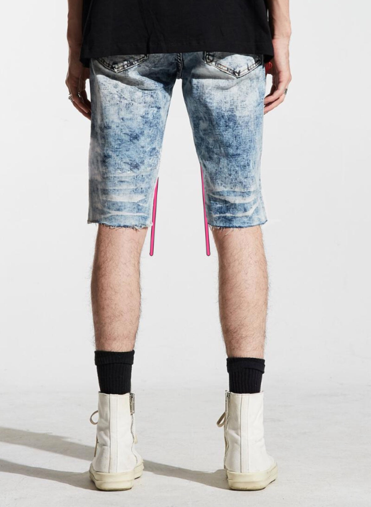 Lifted Anchors Denim Shorts - Aphex - Light Blue - LASP221-48