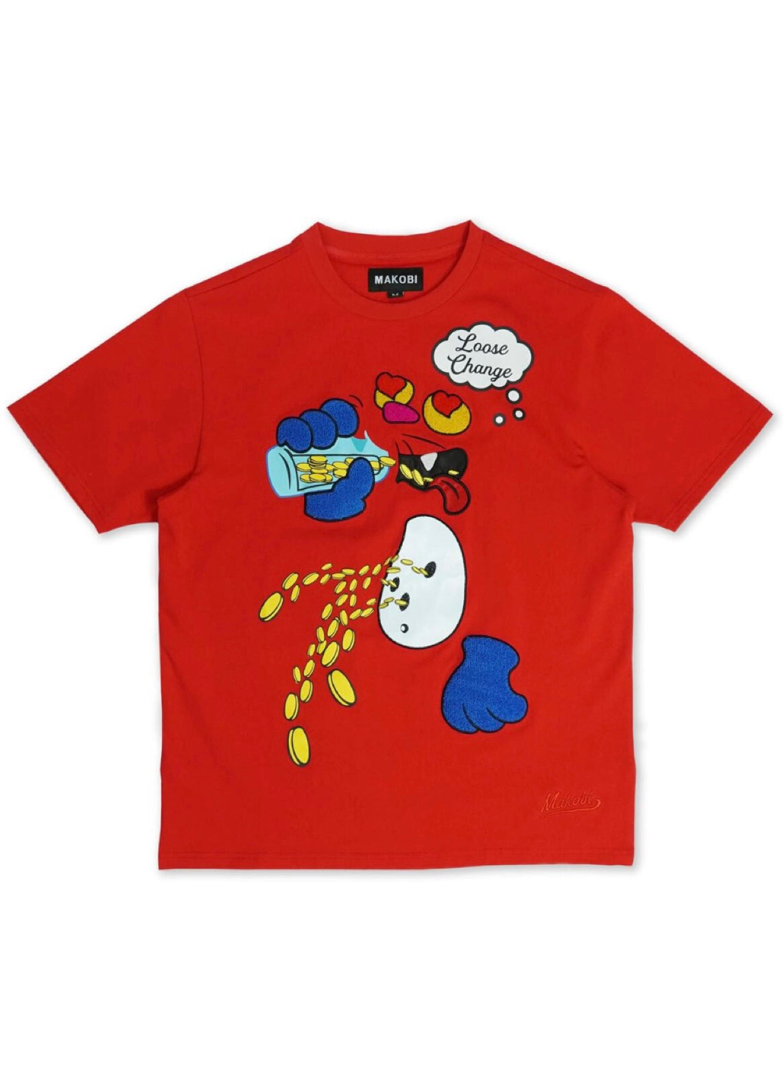 Makobi T-Shirt - Loose Change - Red - M328