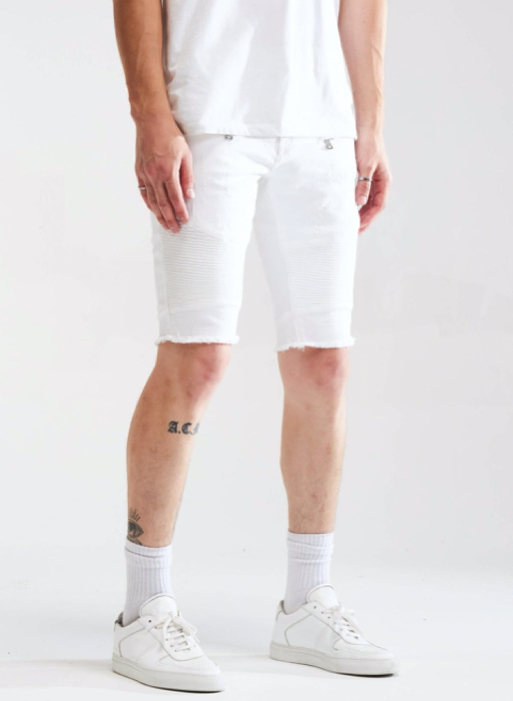 Embellish Shorts -  Spencer - White - EMBSU119-131