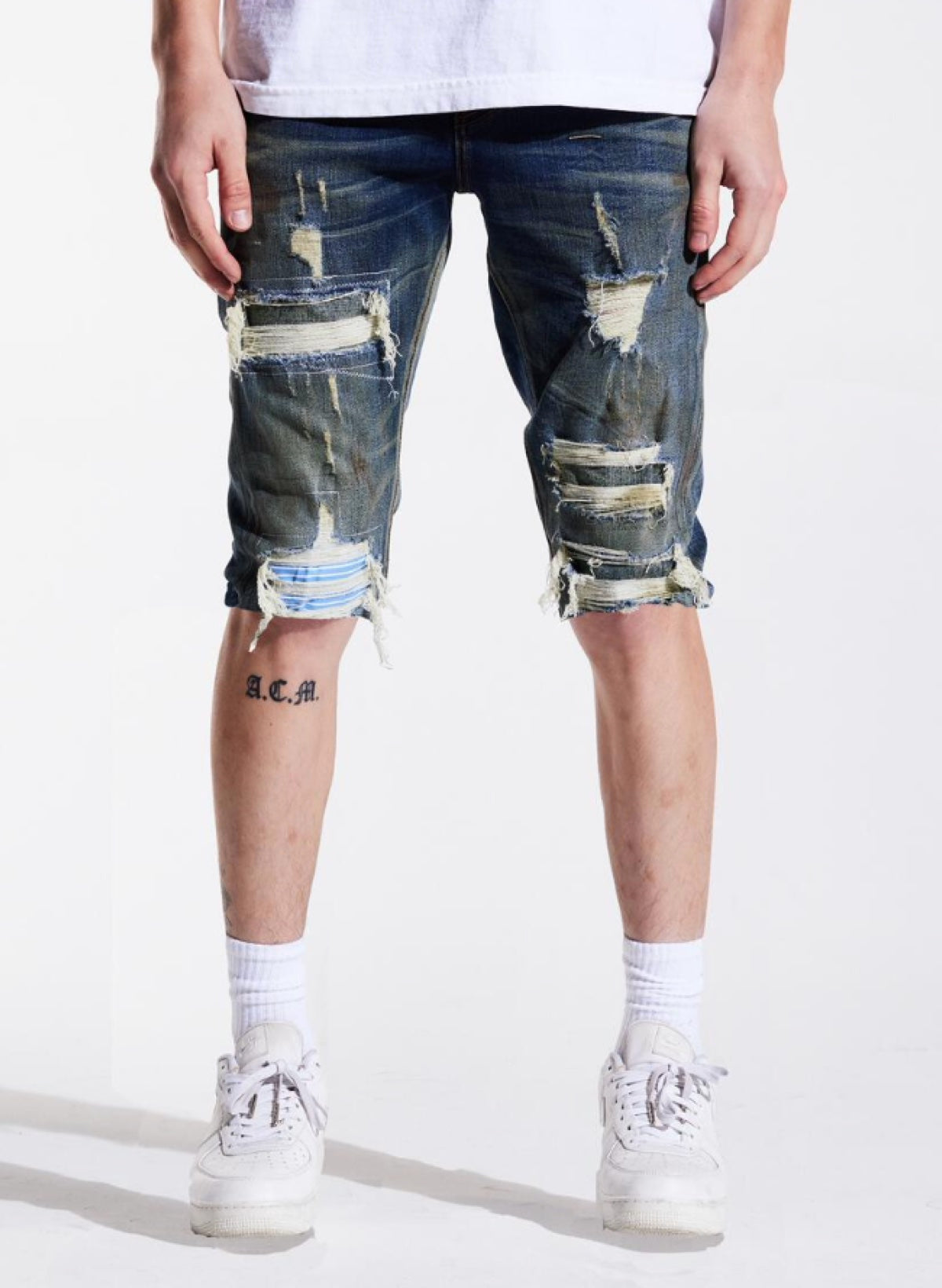 Crysp Denim Shorts - Malvina - Dark Indigo - CRYSPSM121-107