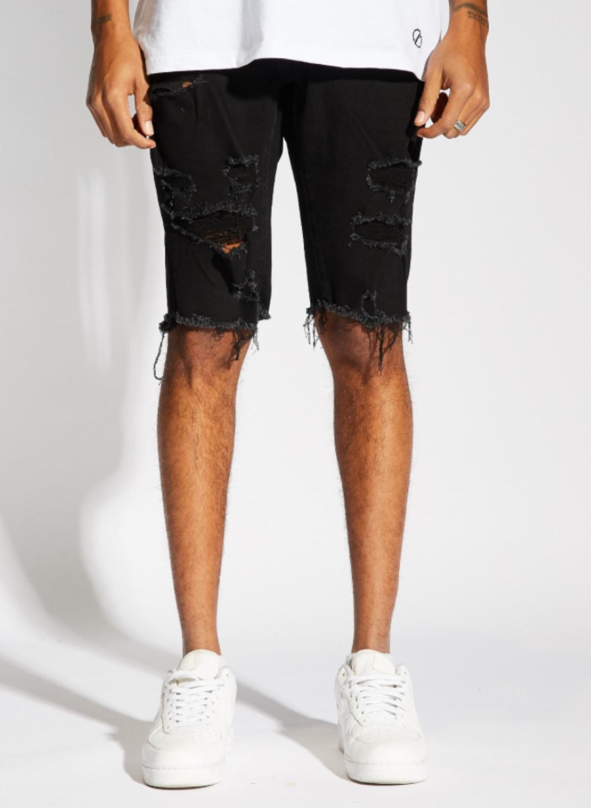 Crysp Denim Shorts - Atlantic - Black - CRYSPSM119-119