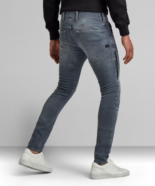 G-Star Jeans - RACKAM 3D Skinny - Worn in Smokey Night - D06763