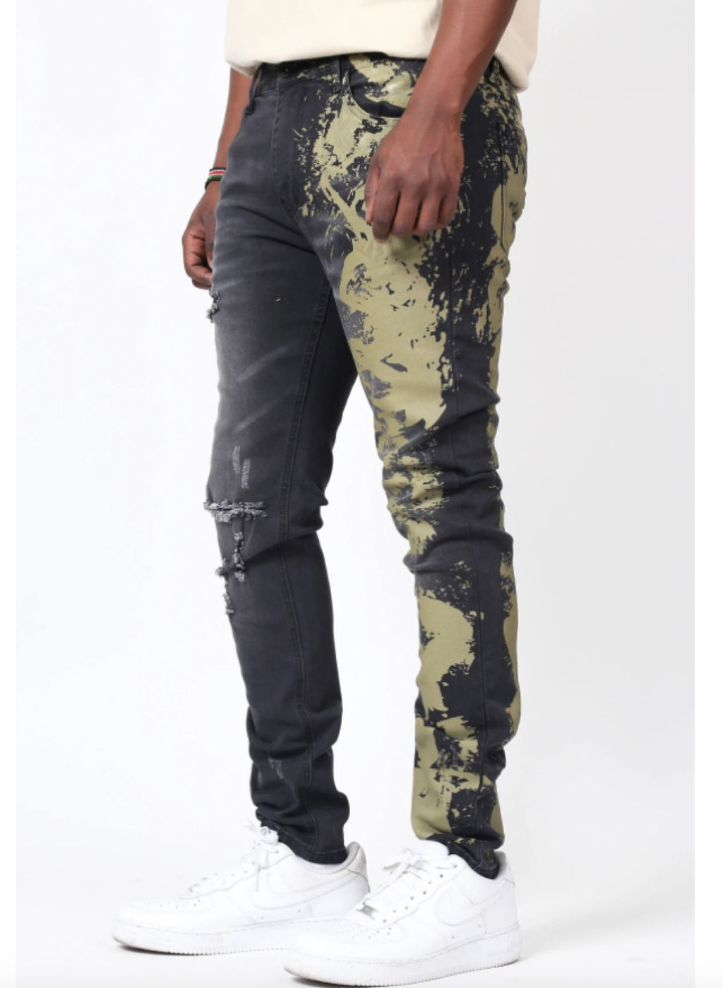 KDNK Jeans - Splashed - Black - KND4408