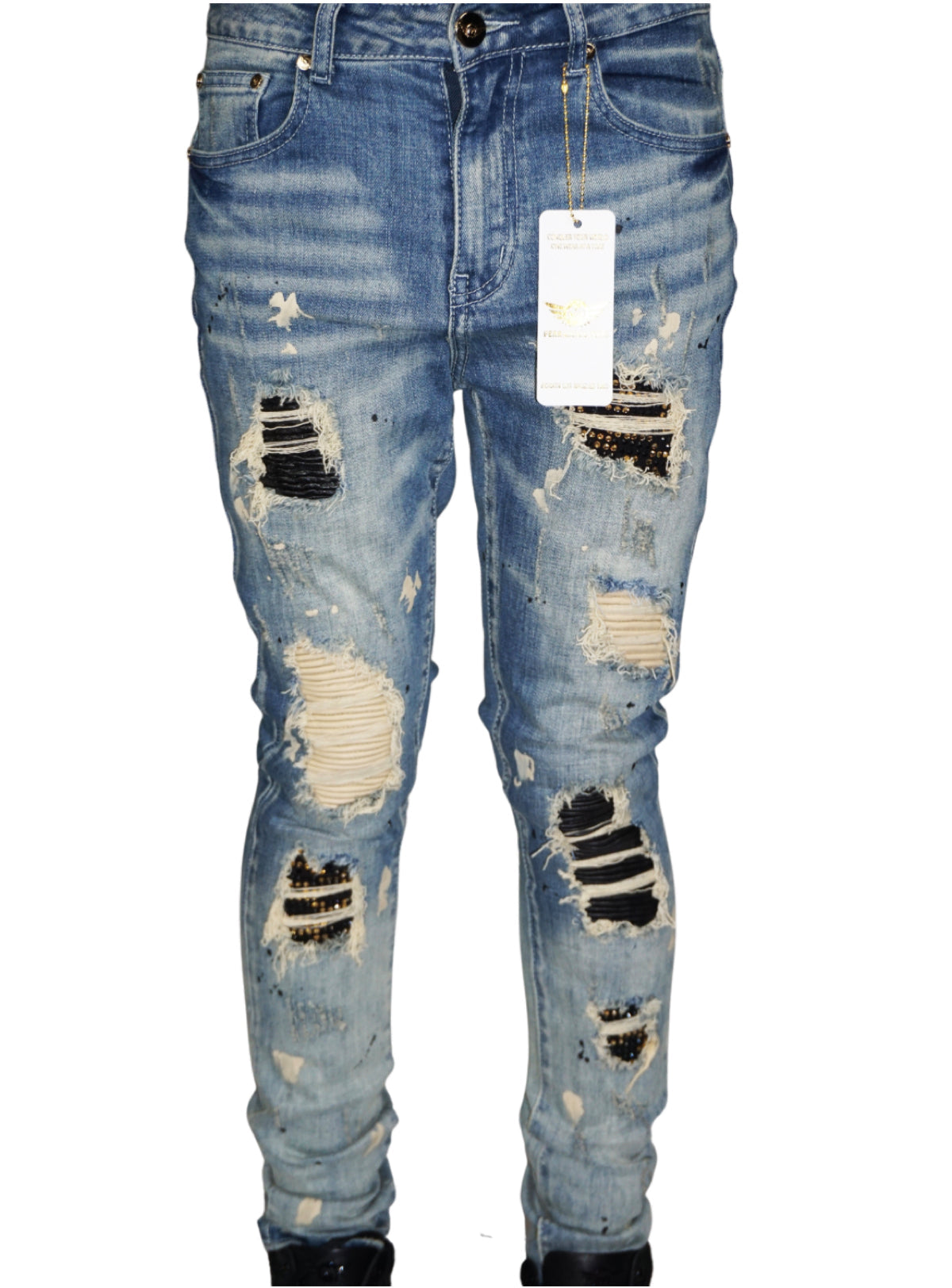 Ferrari Massari Jeans - Samurai Drip Khaki - Medium Blue