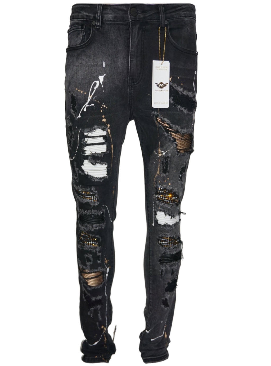 Ferrari Massari Jeans - Samurai Drip Gold - Black
