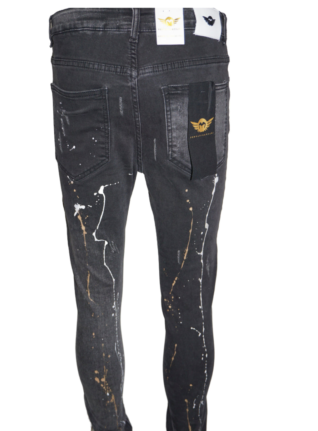 Ferrari Massari Jeans - Samurai Drip Gold - Black