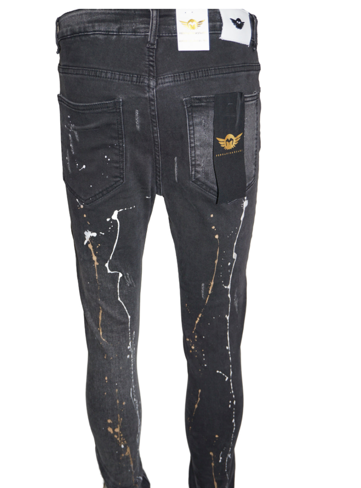 Ferrari Massari Jeans - Samurai Drip Gold - Black