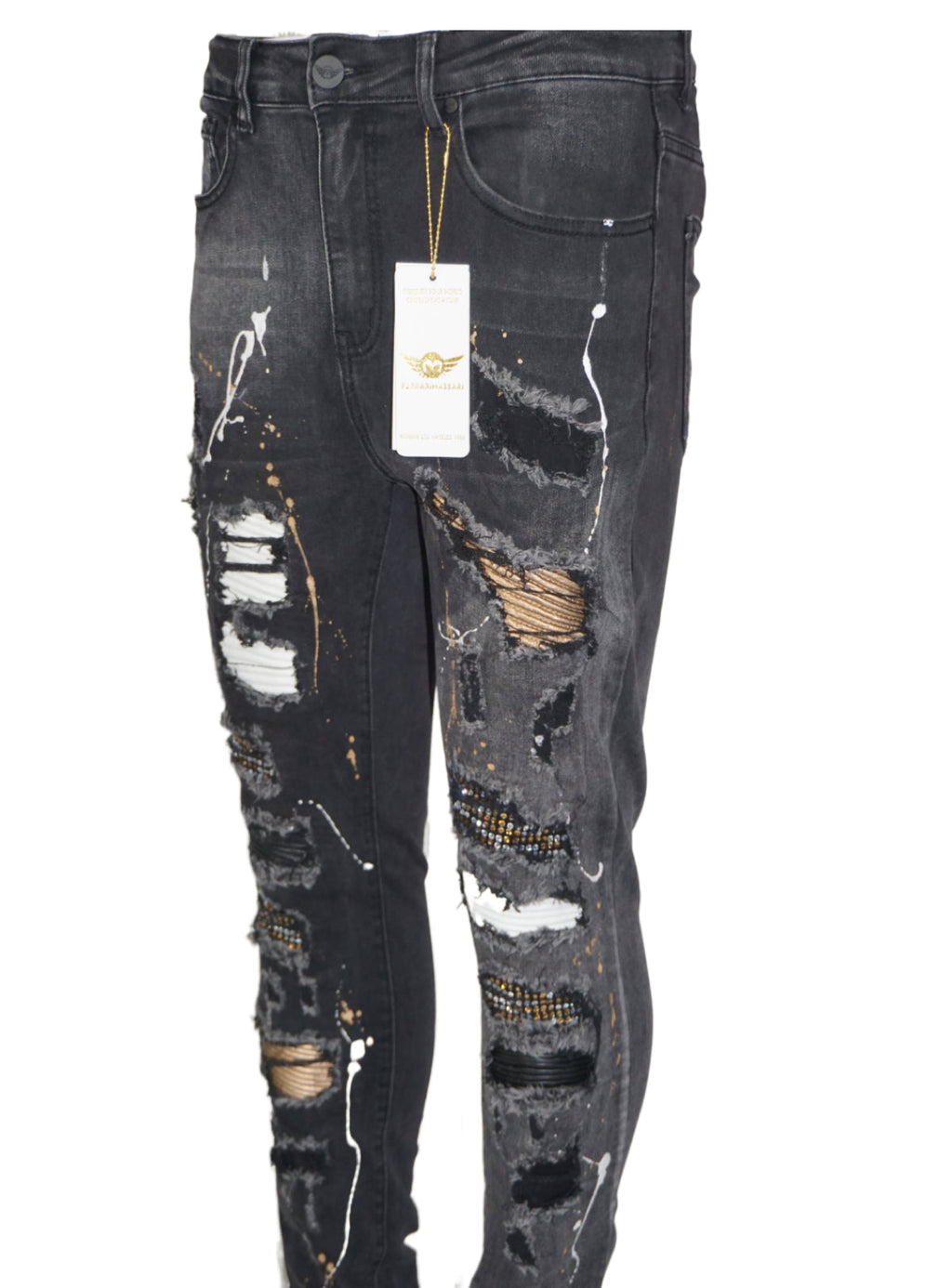 Ferrari Massari Jeans - Samurai Drip Gold - Black