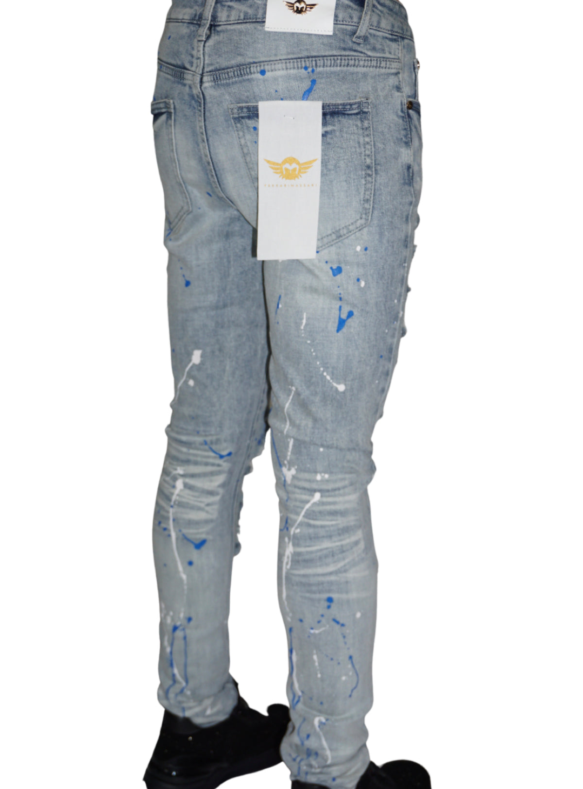 Ferrari Massari Jeans - Bandana Drip Royal - Light Blue