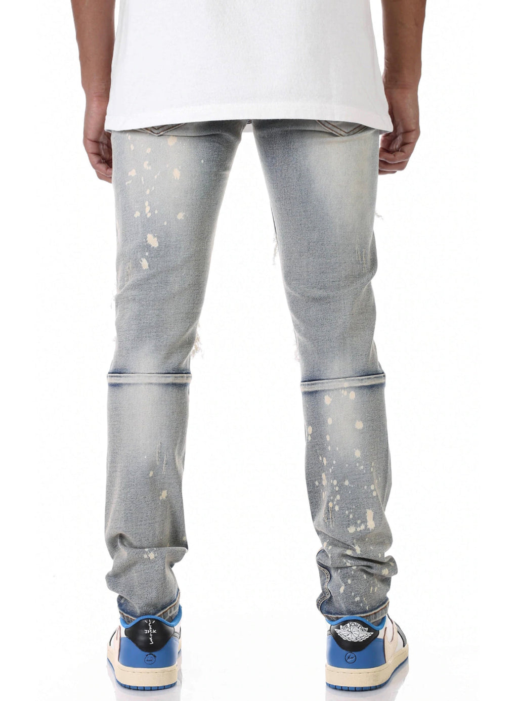 KDNK Jeans - Pintuck Patched - Faded Blue - KND4277