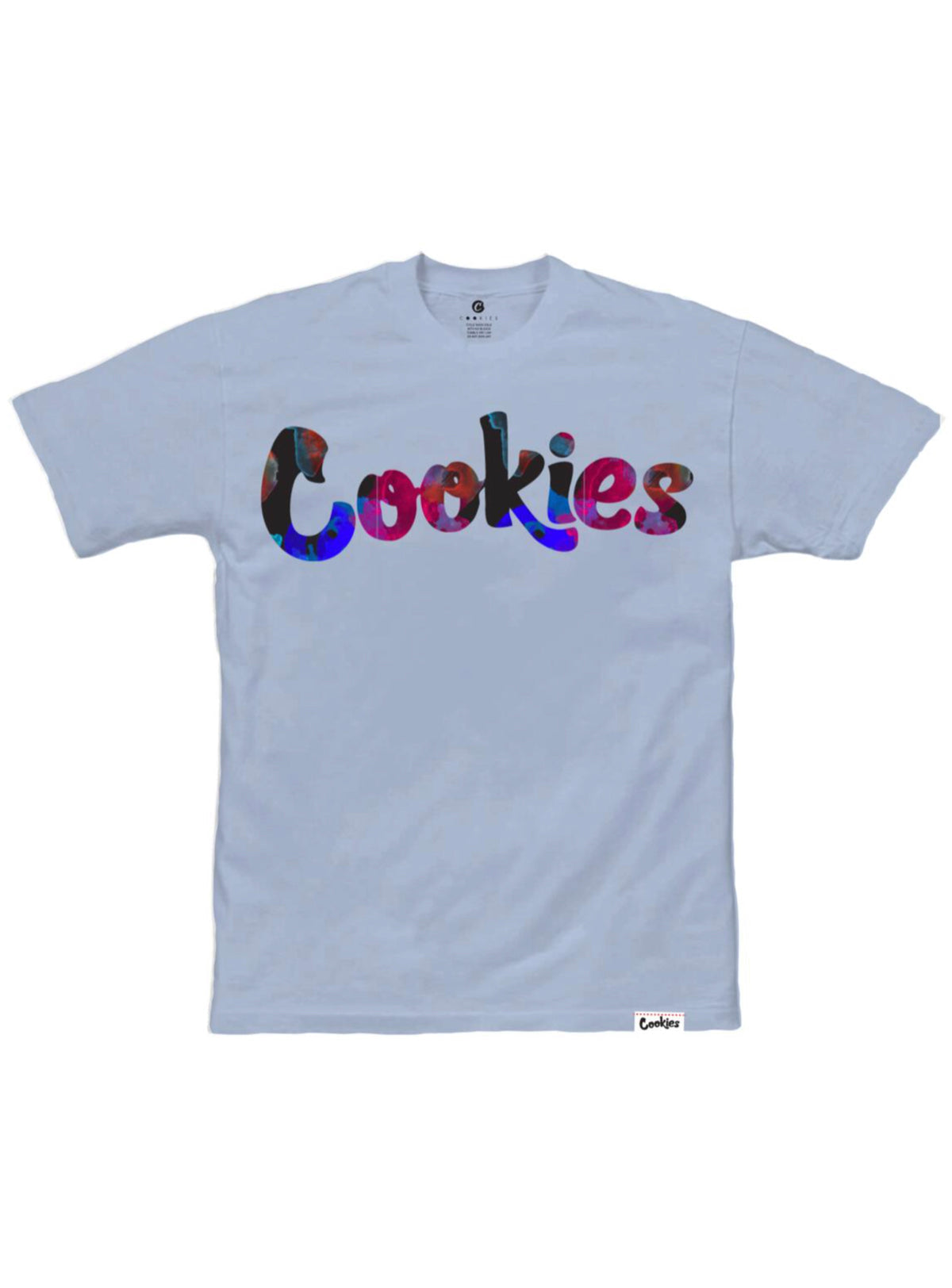 Cookies T-Shirt - Lanai Logo - Powder Blue With Black - 1558T6131
