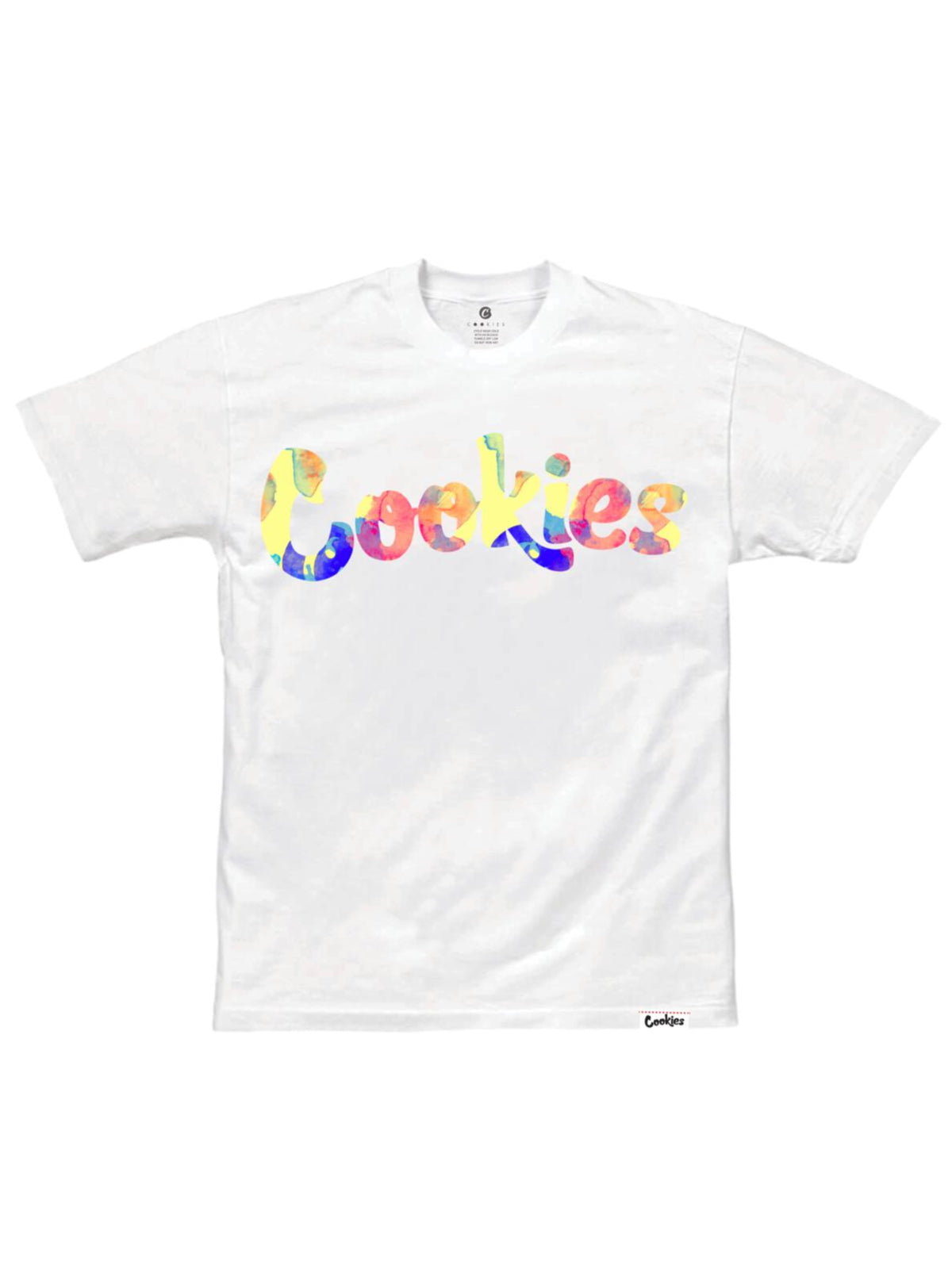 Cookies T-Shirt - Lanai Logo - White With Pale Yellow - 1558T6133