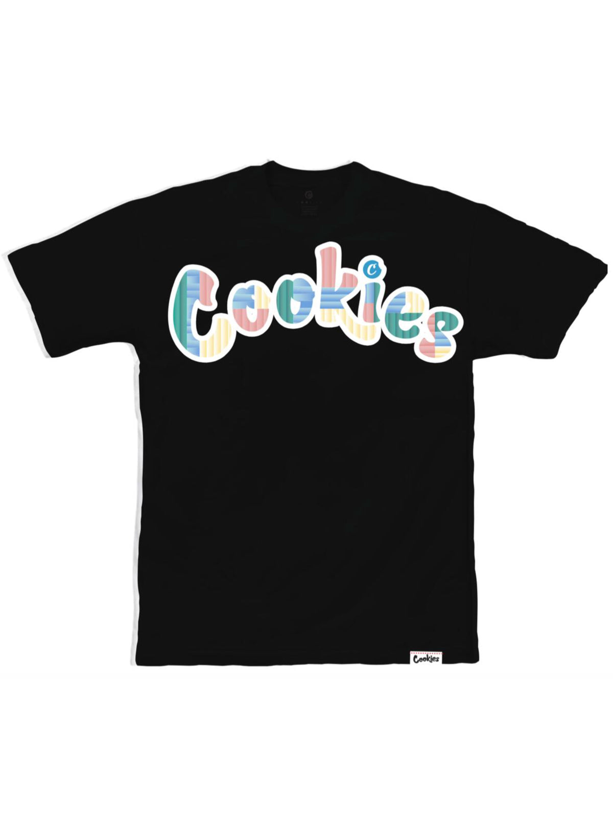 Cookies T-Shirt - Montauk Logo - Black With Pale Yellow - 1558T6150