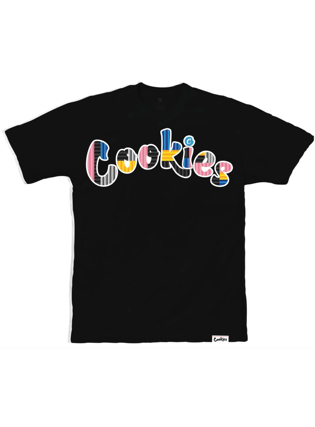 Cookies T-Shirt - Montauk Logo - Black With Multi - 1558T6148