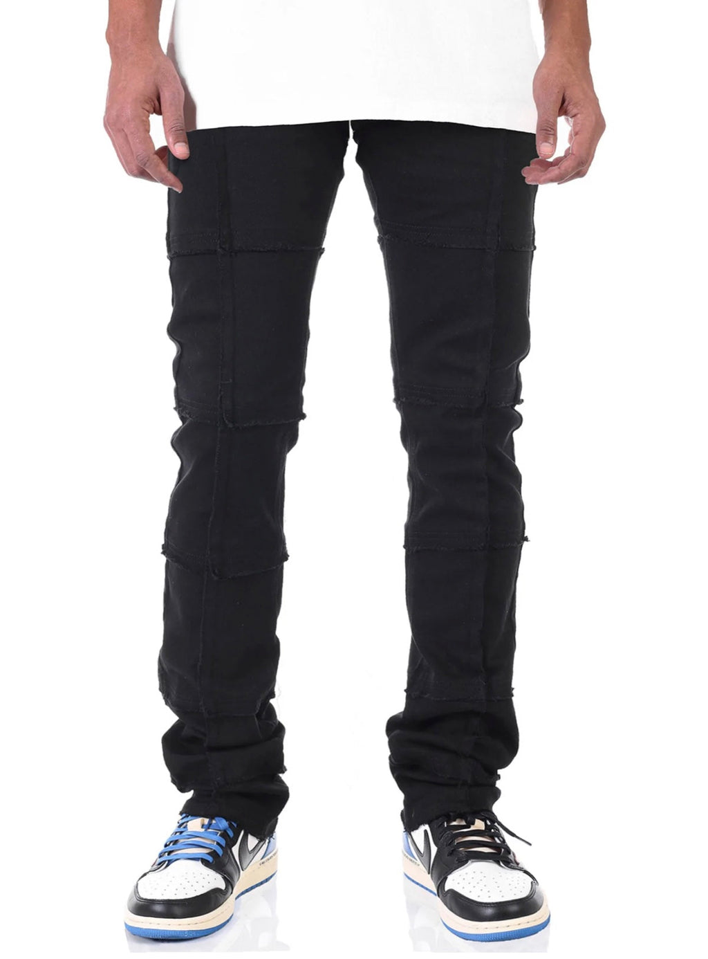 KDNK Jeans - Stacked Cut & Sew - Black - KNB3197