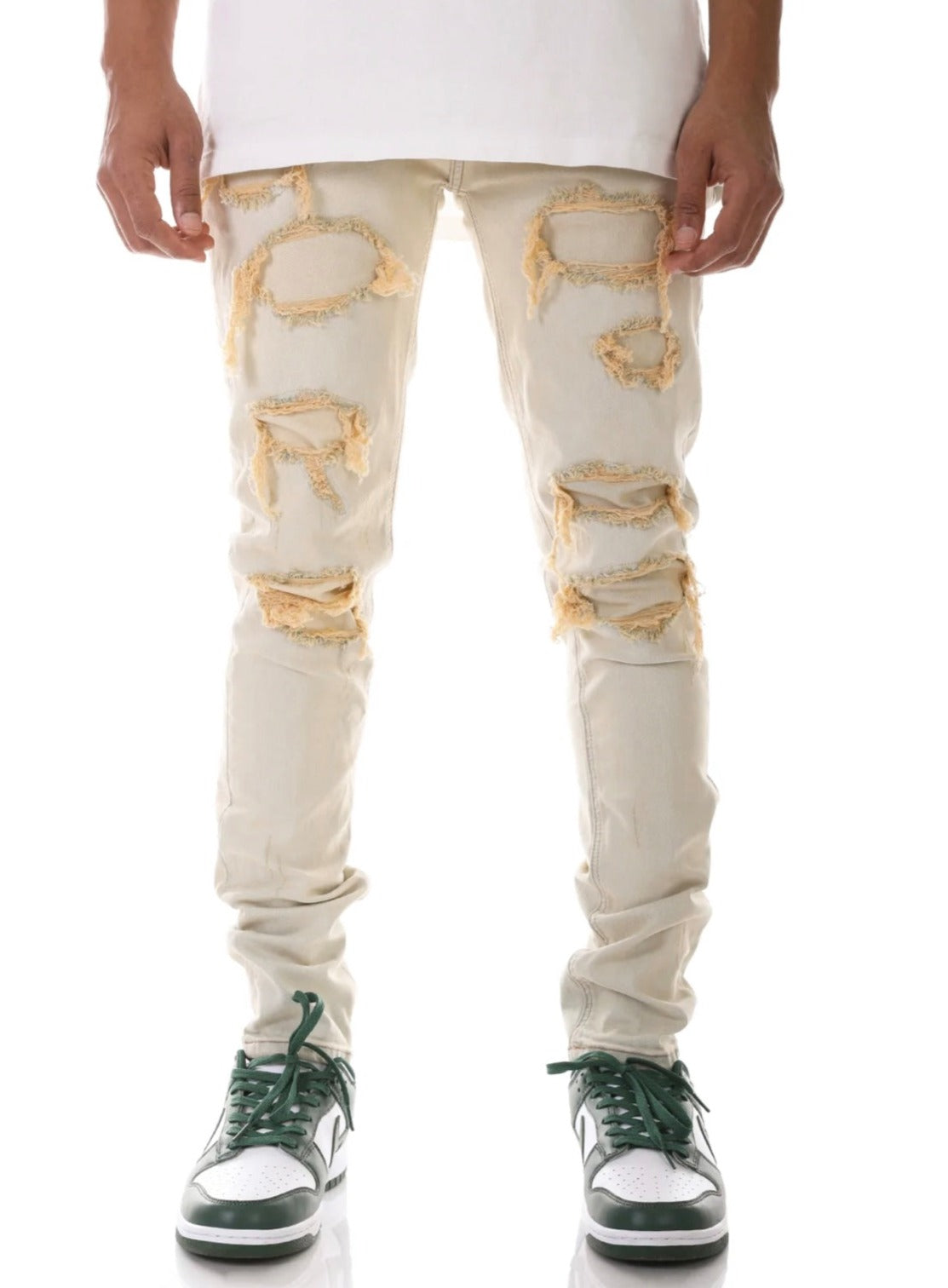 KDNK Jeans - Patched - Blue - KND4374