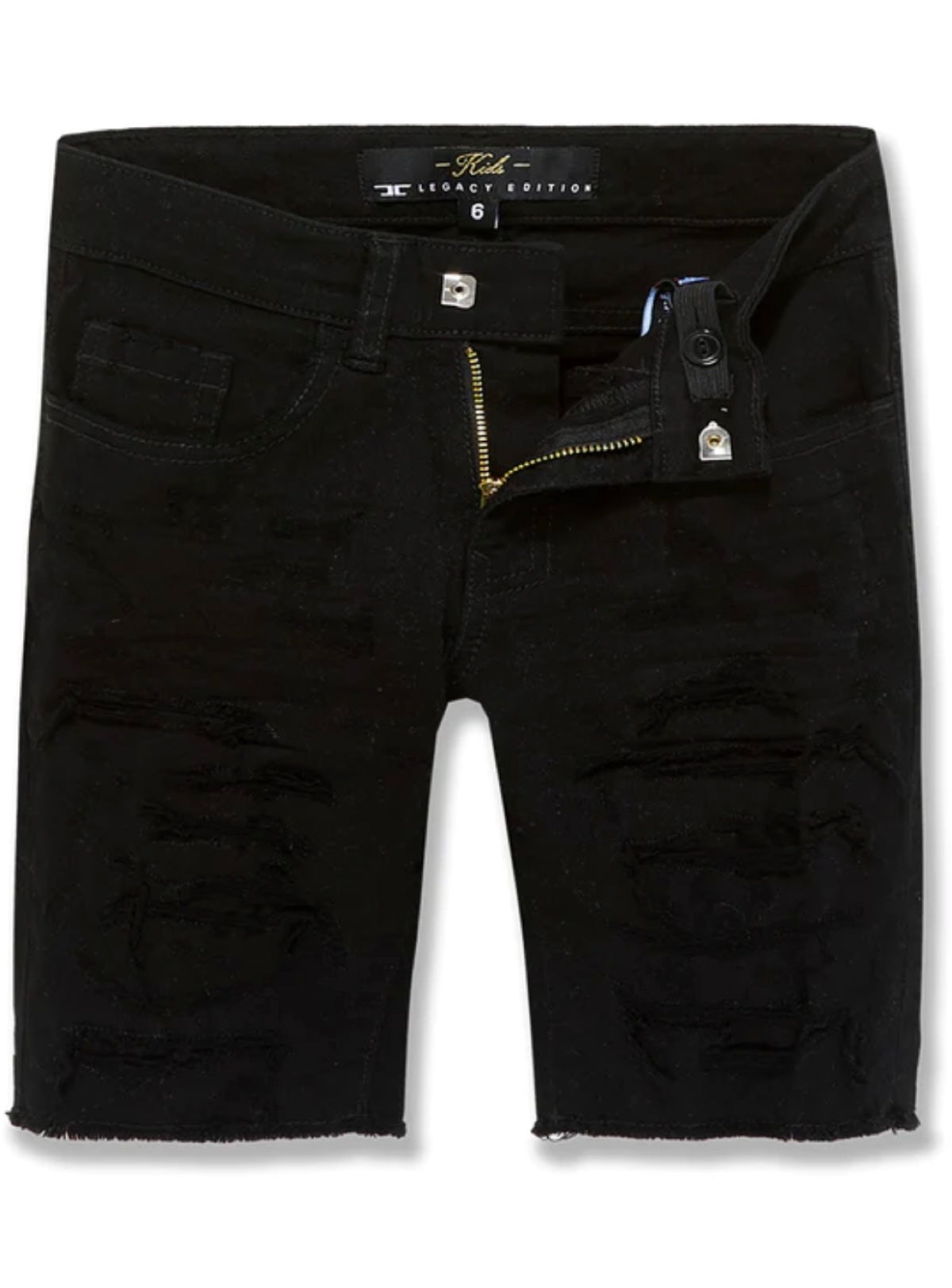 Jordan Craig Kids Jean Shorts - Jet Black - J3187SK