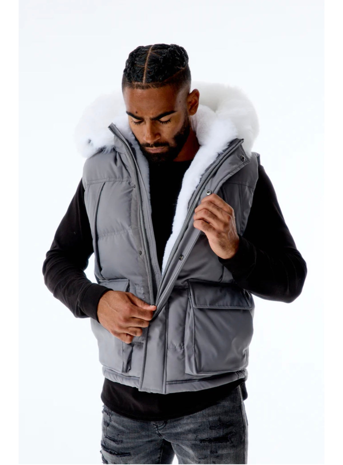 Jordan Craig Puffer Vest - Yukon - Charcoal - 9371V