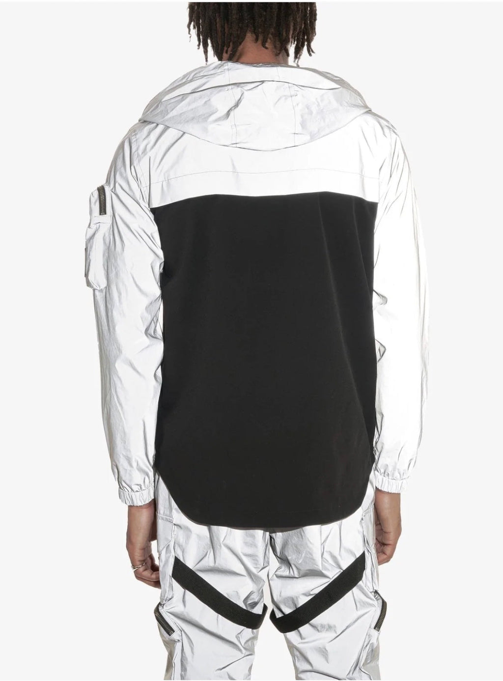 Life Code Jacket - Utility Windbreaker - Silver - 13J03