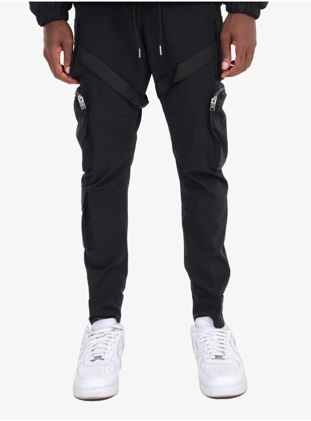 Life Code Track Pants - Utility Straps - Black - 13P03