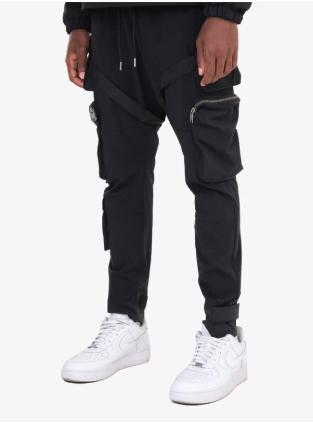 Life Code Track Pants - Utility Straps - Black - 13P03