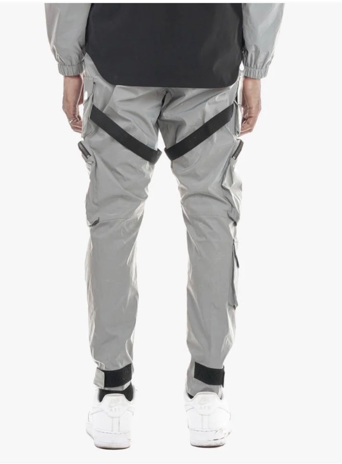 Life Code Track Pants - Utility Straps - Silver - 13P03
